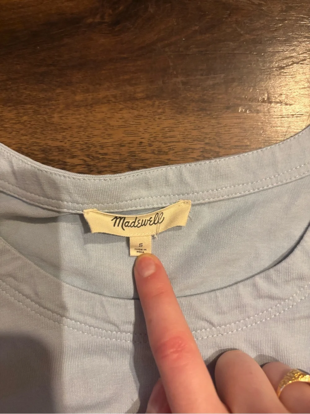Madewell Side-Cinch Puff-Sleeve Tee